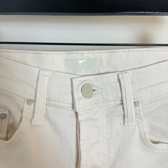 MOTHER The Tomcat High Waisted Jeans in Wash Cream Puffs Size US 26 - Picture 6 of 13